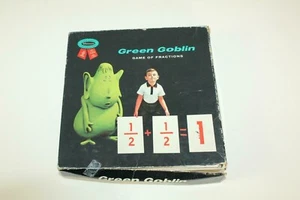 Educational Game of Fractions Green Goblin Theme From 1962 Vintage - Picture 1 of 5