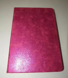 PINK BLUSH GLITTER SOFT FAUX SUEDE FASHION HARDCOVER JOURNAL - Foto 1 di 6