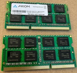 Dell HP Axiom Laptop Memory RAM Kit 16GB 2x 8GB DDR3 1600 MHz PC3L-12800 Sodimm - Picture 1 of 3