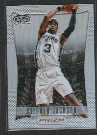 2012 PANINI PRIZM SILVER PRIZMS REFRACTOR PARALLEL #49 STEPHEN JACKSON SPURS SP - Image 1 of 1