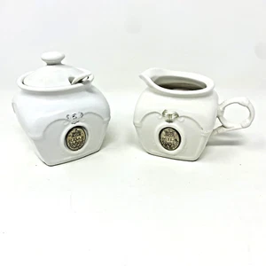 Juego de azucarero Princess Creamer de cerámica blanca French Country Cottagecore - Imagen 1 de 17