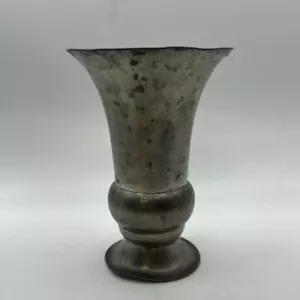 Royal Holland KMD Tiel Peltro Challis Vaso Olandese Arte - Foto 1 di 15