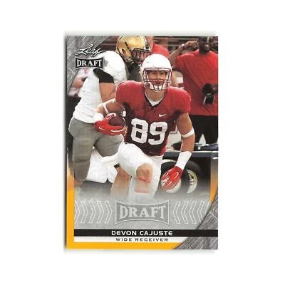 Devon Cajuste 2016 Leaf Draft Gold #28 Stanford Cardinal Football Card NM - Image 1 of 3
