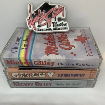 Mickey Gilley Lot 4 Why Me Lord Chasing Rainbows Favorites Cassette Tapes Magnet - Image 1 of 4