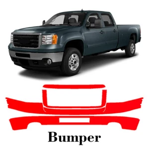 Front bumper PreCut PPF Paint Protection Film For GMC Sierra 2500 3500 2011-2014 - Picture 1 of 6