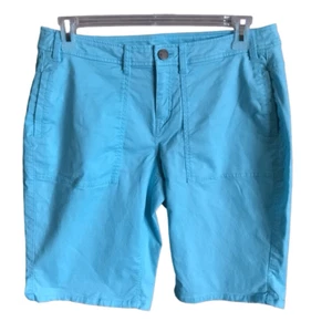 Pantalones Cortos Lane Bryant Talla 14 Bermudas Pantalones Cortos para Caminar Azul Turquesa (Ji) - Imagen 1 de 3