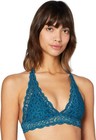 Iris & Lilly Women's Lace Bralette, Teal Blue, Size 10