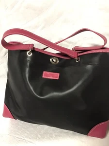 LONGCHAMP BLACK VINYL SHOULDER BAG SEE DESCRIPTION  - Picture 1 of 11