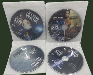 [Discs Only] STAR WARS PC CDROM Game Lot of 5 Jedi Knight | Starfighter | Empire - Picture 1 of 3