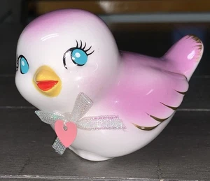 3” SWEET LILAC/PINK CERAMIC TARGET SPRITZ VALENTINE LOVE BIRD - Picture 1 of 19