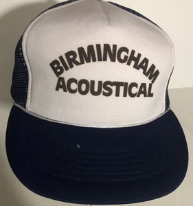 Birmingham Acoustic Alabama Vintage Hat Cap White H2 - Picture 1 of 3