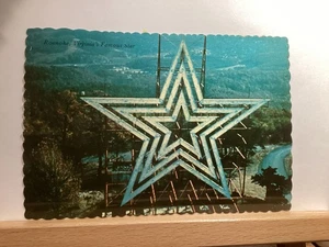 Famous Star Atop Mill Mountain: Roanoke Valley, VA - Vintage Postcard - Picture 1 of 3