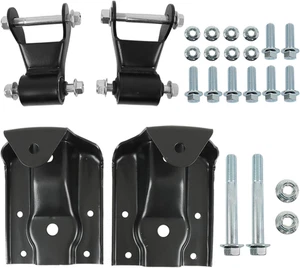 Rear Leaf Spring Hanger Bracket Shackle Kit Replacement for GMC Sierra 1500 Chev - Picture 1 of 12