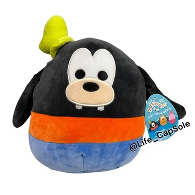 New Squishmallows Disney Goofy 10" Stuffed Animal Plush Kellytoy Black Orange - Image 1 of 4