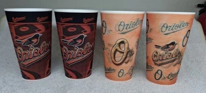 MLB Baltimore Orioles Birds 12oz Holographic Tumblers Camden Yards O’s Set of 4 - Picture 1 of 5
