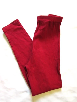 НОВЫЕ винтажные леггинсы Gymboree XL 6 лет 2000 Basics темно-красный хлопок однотонные - Изображение 1 из 4