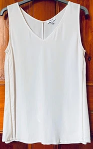 New Women’s Reiss Ivory Sleeveless V-neck Top UK Size 6 - Picture 1 of 4