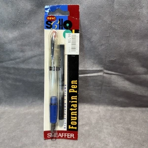 Pluma Estilográfica Sheaffer School Transparente y Azul Punto Medio Nueva en Paquete - Imagen 1 de 5