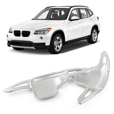 For BMW 2 3 4 5 6 Series Silver Steering Wheel Shift Paddle Shifter Trim Cover - Image 1 of 4