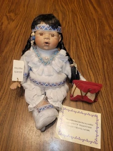 Elizabeth Collection Porzellan Puppe kleiner Hirsch Indianer süß - Bild 1 von 5