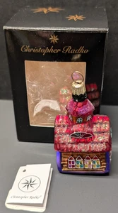 Vintage Christopher Radko Lebkuchenkapelle Weihnachtsschmuck 3,5" Höhe - Bild 1 von 3