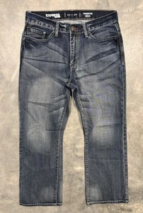 Express Jeans Herren 34x30 Mittelblau Kingston Classic Bootcut Mid Rise Western - Bild 1 von 8