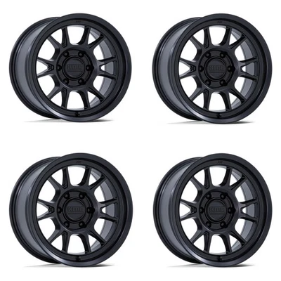 Juego 4 KMC KM729 Range 17x8,5 6x135 Negro Mate 17" 0mm Para Llantas Ford Lincoln Foto 1 de 4