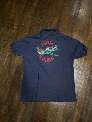 Flying Tigers Vintage Polo Shirt Navy Size XL - Image 1 of 2