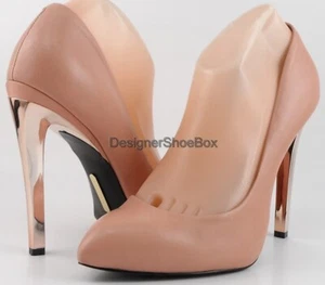 $150 BOUTIQUE 9 FIORENSA Natural Pink Leather Designer Pointed Pumps 8 - Picture 1 of 4