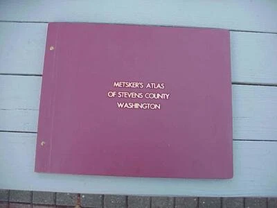 Metsker's Atlas of Stevens County Washington Mapas Propiedad Lugares de interés Carreteras Folio Foto 1 de 4
