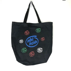 Vintage Intel Inside Canvas Tote Bag 90’s - Photo 1/6