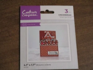 CRAFTERS COMPANION GINGERBREAD STAMP & DIE SET - Picture 1 of 1