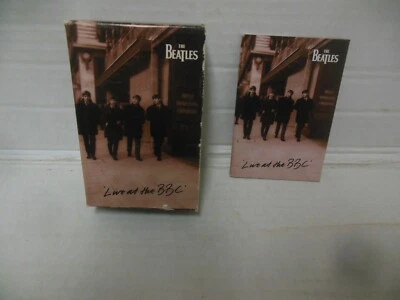 THE BEATLES nr mint double cassette LIVE AT THE BBC in slipcase w/booklet - Image 1 of 4