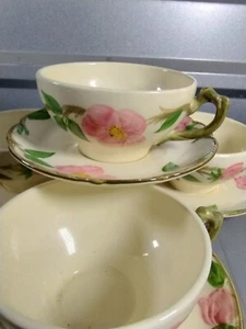 Franciscan Desert Rose Set 4 Cups and Saucers made in California USA - Picture 1 of 5