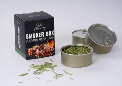 BRAND NEW Smoker Box For Gas Gril  ROSEMARY leaves 3 pcs BBQ Gril smokey flavof - Image 1 of 4