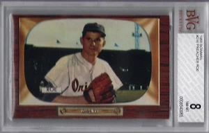 1955 BOWMAN #216 PREACHER ROE GRADED BVG 8 NM-MT LOW POP - Picture 1 of 2