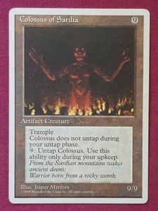 Magic The Gathering 4TH EDITION COLOSSUS OF SARDIA artifact card MTG - Picture 1 of 2