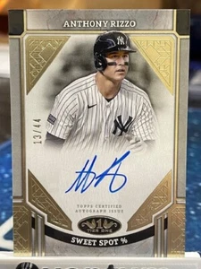 2024 Topps Tier One Anthony Rizzo Auto Sweet Spot/44 SSP NY Yankees - Imagen 1 de 2