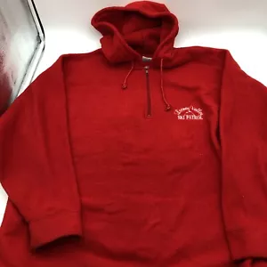 Looney Tunes Sweatshirt Hoodie XXL Valley Ski Patrol 1/4 Zip Sweater 1994 - Picture 1 of 12