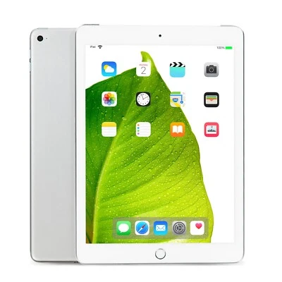 Apple iPad 5th Gen Silver 9.7" 128GB WiFi Cellular Tablet MP292LL/A A1823 - B - Image 1 of 4