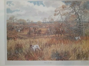Rare Herb Booth Print "DOWN AND BACK" S/N 118/600. 22" x 33" Long & Co. 1979 - Foto 1 di 11