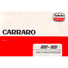 Carraro 820 920 Agritalia Manuale uso manutenzione Libretto istruzioni trattore