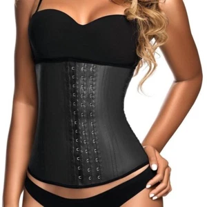 FAJA CLÁSICA NEGRA DEPORTIVA CINTURA CEÑIDO MODELADOR FAJAS 1021 COLOMBIANAS - Imagen 1 de 2