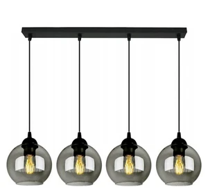FKL DESIGN Deckenlampe Deckenleuchte Kugel Glas E27 Schwarz Serie N100 (BZ4) - Bild 1 von 4