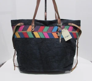 Lucky Brand Denim Arrow-Head Tote Shoulder Bag NWT - Picture 1 of 18