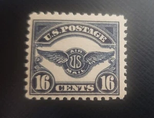 US Airmail Stamp Scott #C5 MNH**VF/XF GUM 16c DARK BLUE AIR SERVICE EMBLEM - Picture 1 of 5