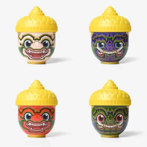 Herbal Inhaler Thai Scent Ramakien Yadom Relax Souvenirs Jasmine Cinnamon 35gx4 - Picture 1 of 18