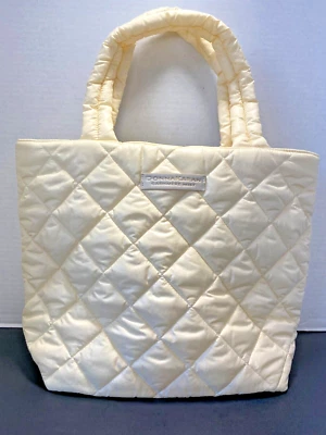 Bolso de Viaje Donna Karan Cashmere Mist Acolchado Beige Bronceado Claro Bolso de Mano Foto 1 de 4