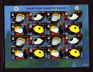Micronesia MNH 274 Sht 16, 4 Blks 4 WWF Fish TR534 - Imagen 1 de 1
