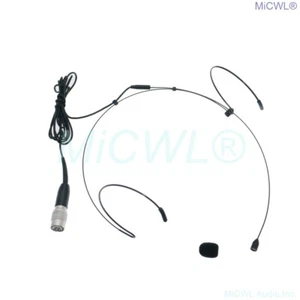 Dual ear HeadMic Microphone for Audio Technica ATW series Wireless BodyPack Sys - Picture 1 of 4